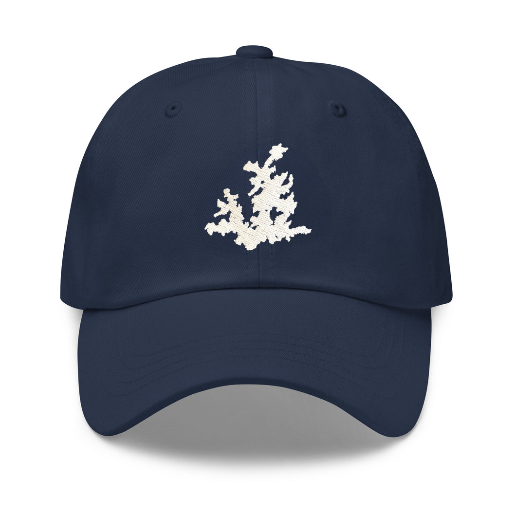 Lake Martin Hat Navy with White Embroidery