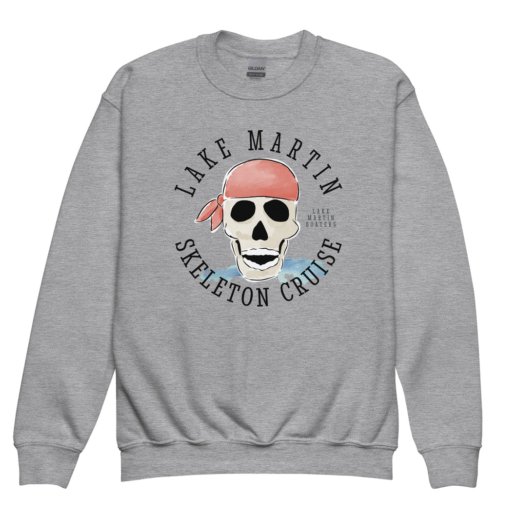 Youth crewneck Lake Martin Skeleton Cruise Sweatshirt