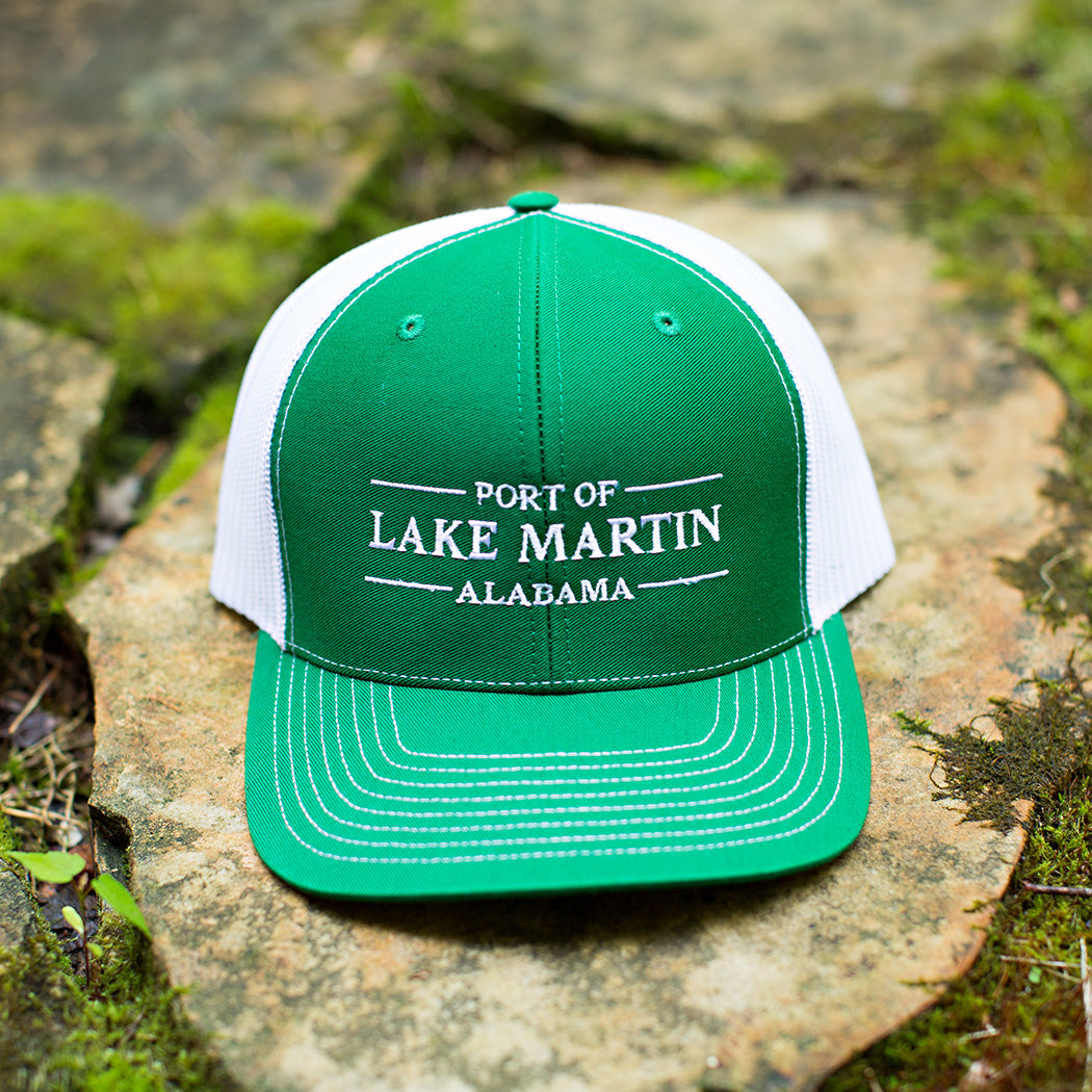 Port Of Lake Martin Trucker Hat Green