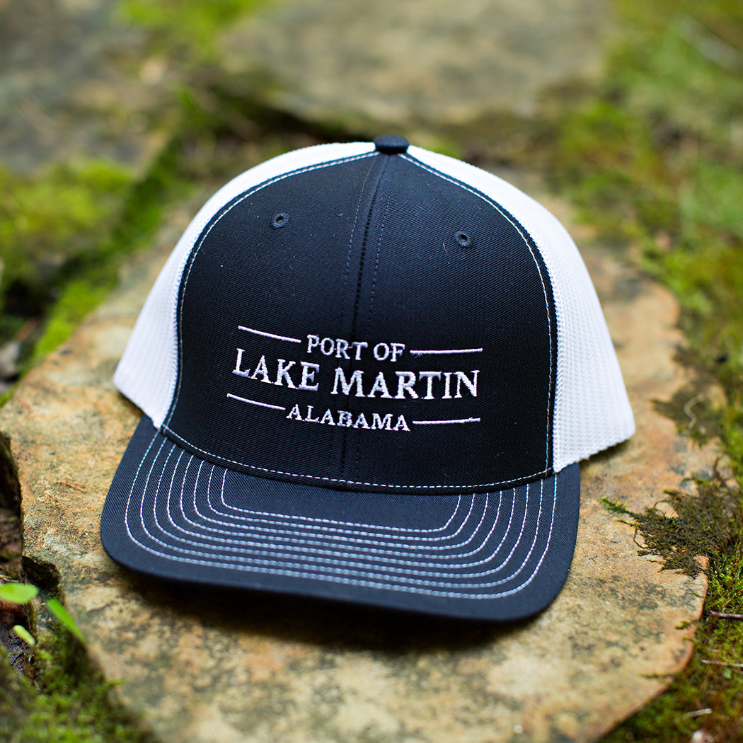 Port Of Lake Martin Trucker Hat Navy