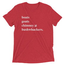 Boats Goats Chimney & Bushwhackers Lake Martin Short sleeve t-shirt