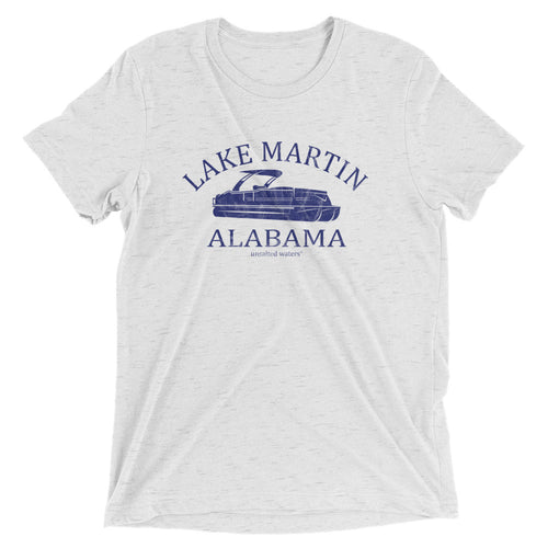 Lake Martin Alabama Pontoon Short sleeve tri-blend t-shirt