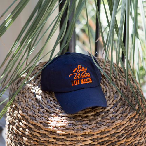 Navy & Orange Lake Martin Hat