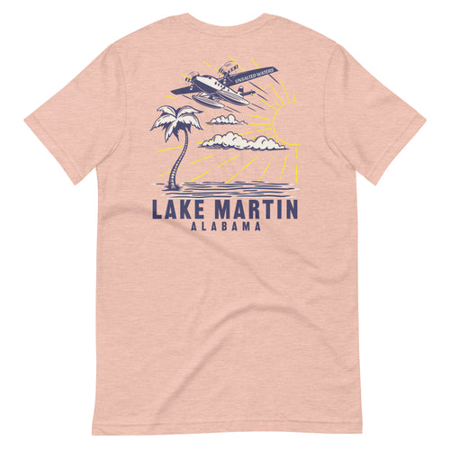 Lake Martin Floatplane Tee Short-Sleeve Unisex T-Shirt UnSalted Waters plane